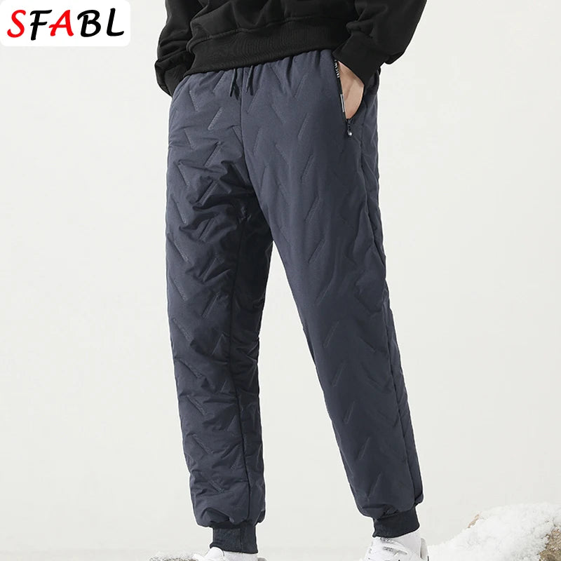 Thick Warm Winter Sweatpants for Men Thermal Trousers