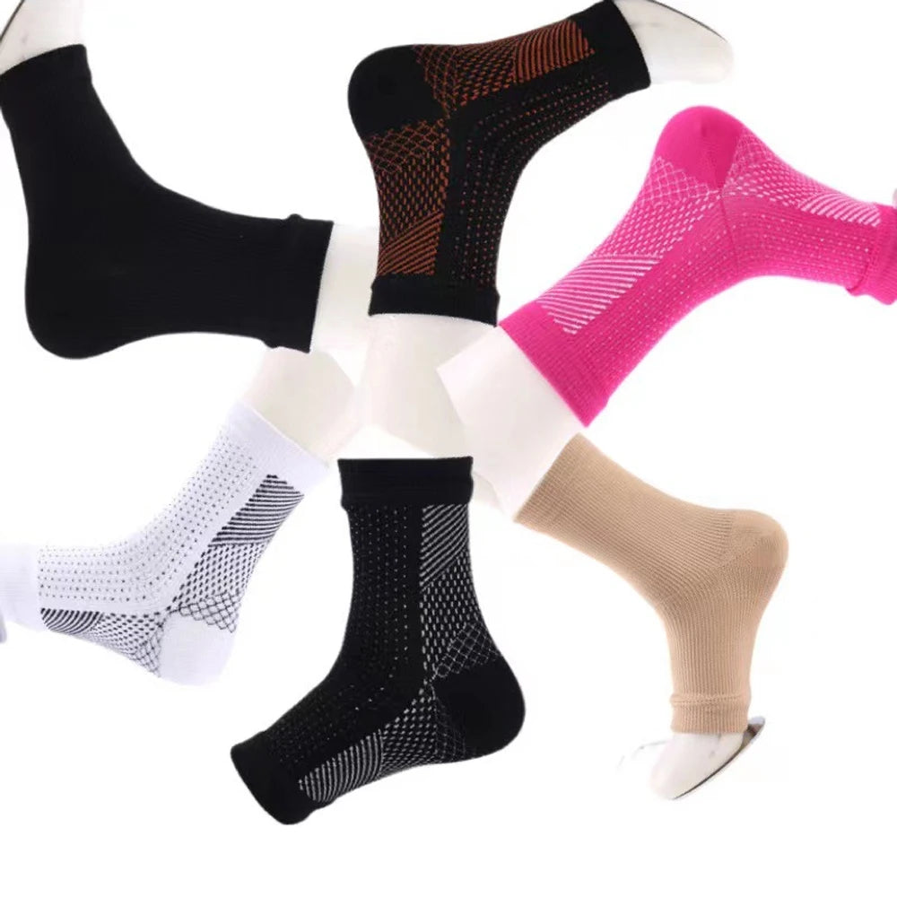 2 Pair Compression Ankle Brace For Heels Arch Support