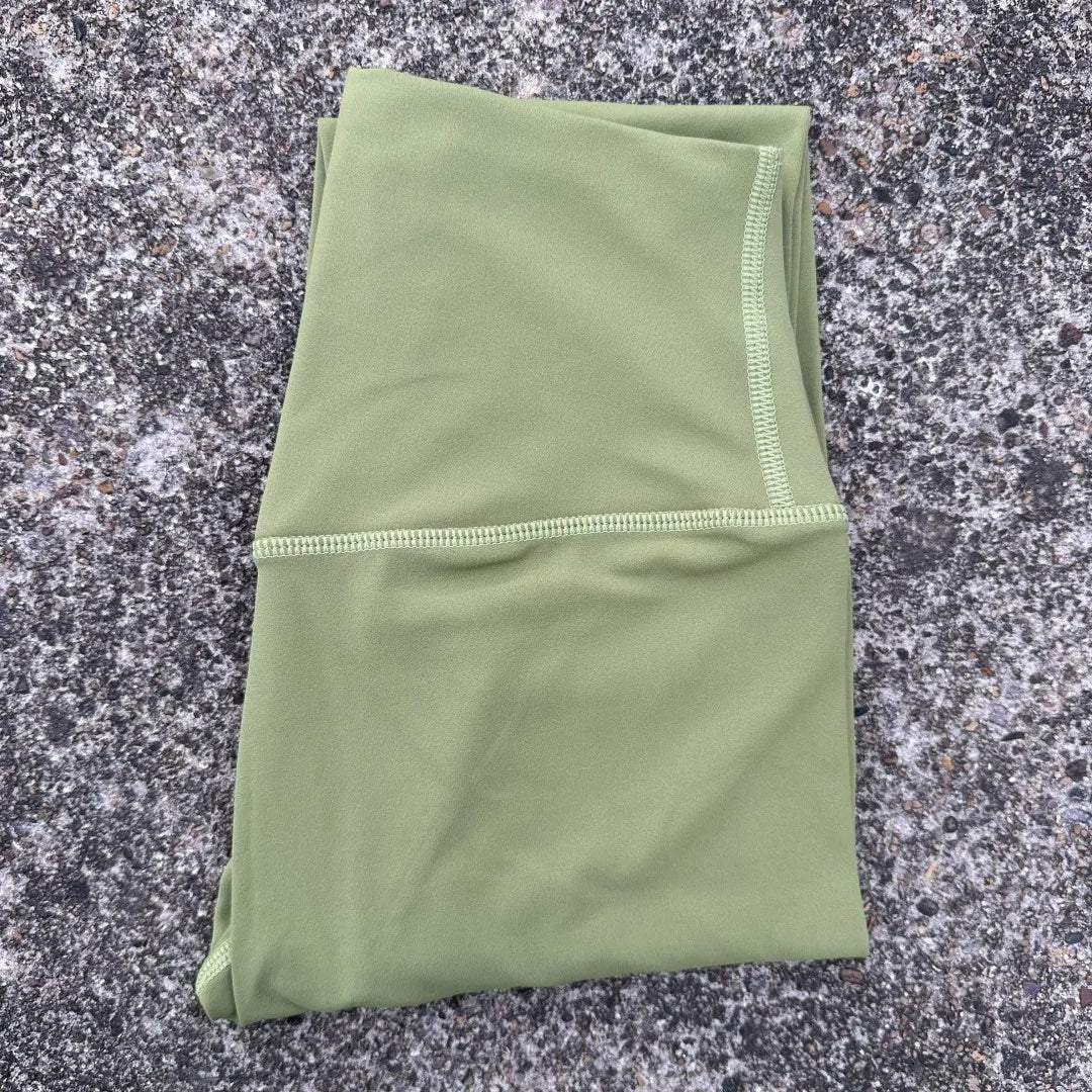 Solid Color High Waist Yoga Leggings For Women