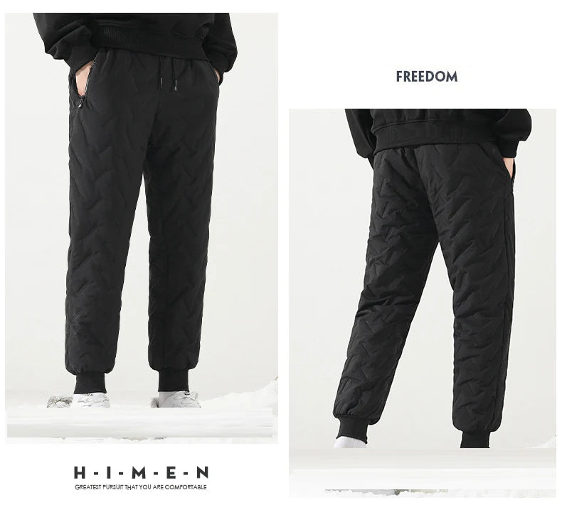 Thick Warm Winter Sweatpants for Men Thermal Trousers