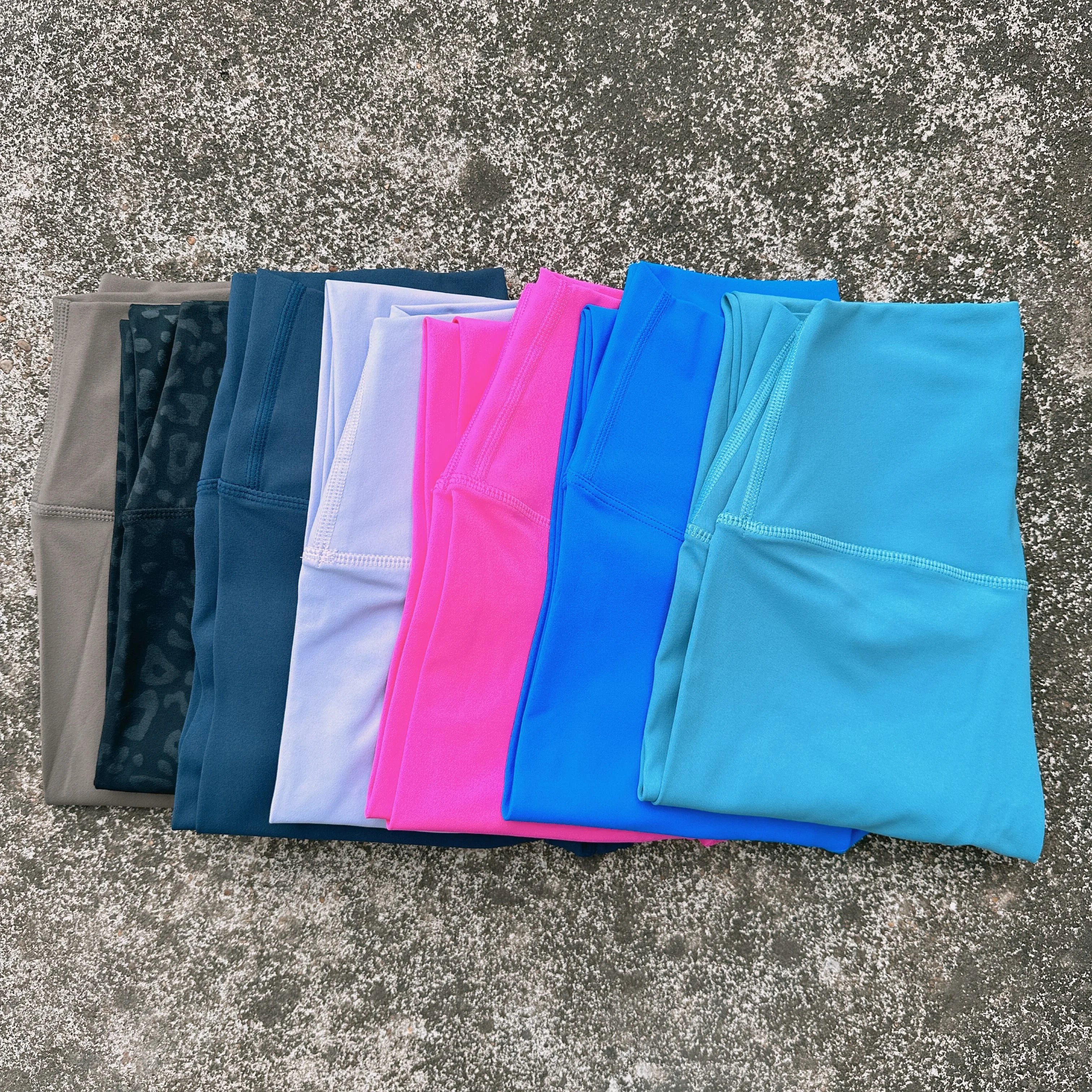 Solid Color High Waist Yoga Leggings For Women