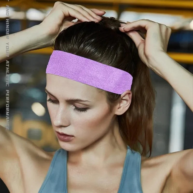 Women/Men Cotton Elastic Sweatband For Fitness Sports