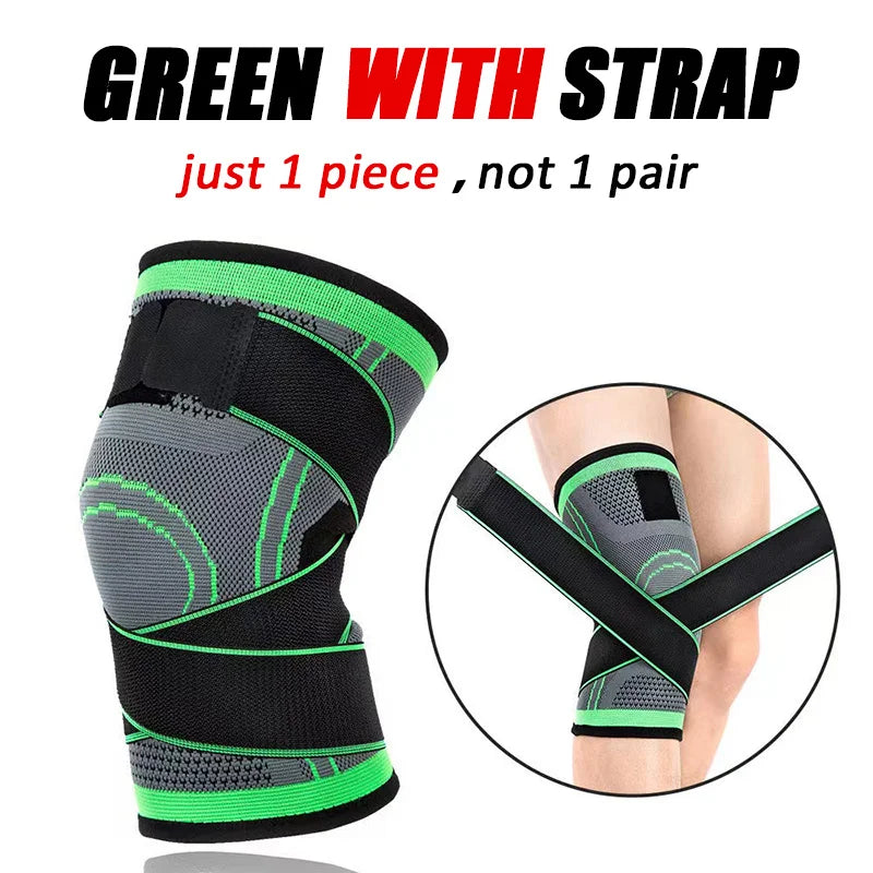 Knee Compression Brace with Adjustable Straps for Working Out