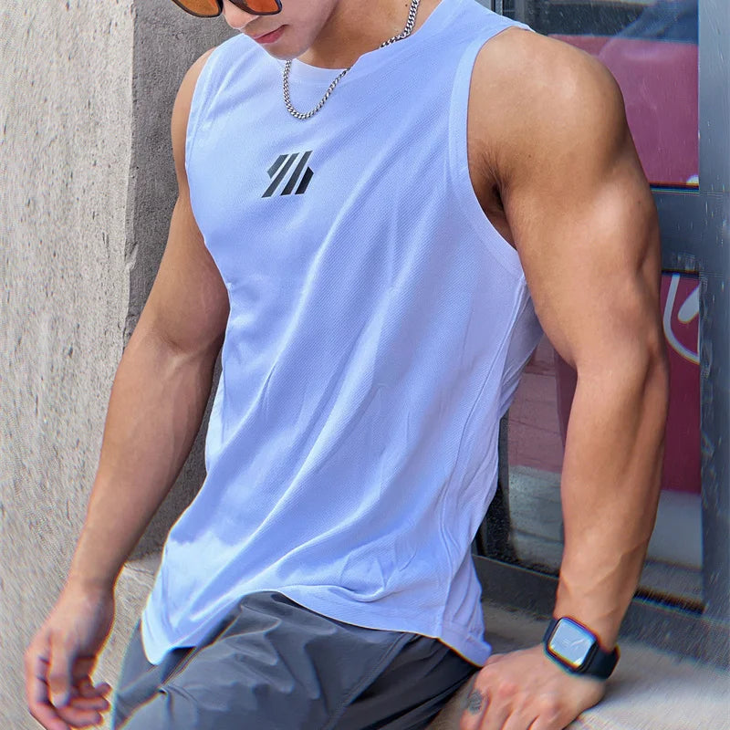 Gym Shirt Sleeveless Tank Top for Men Fitness and Sports