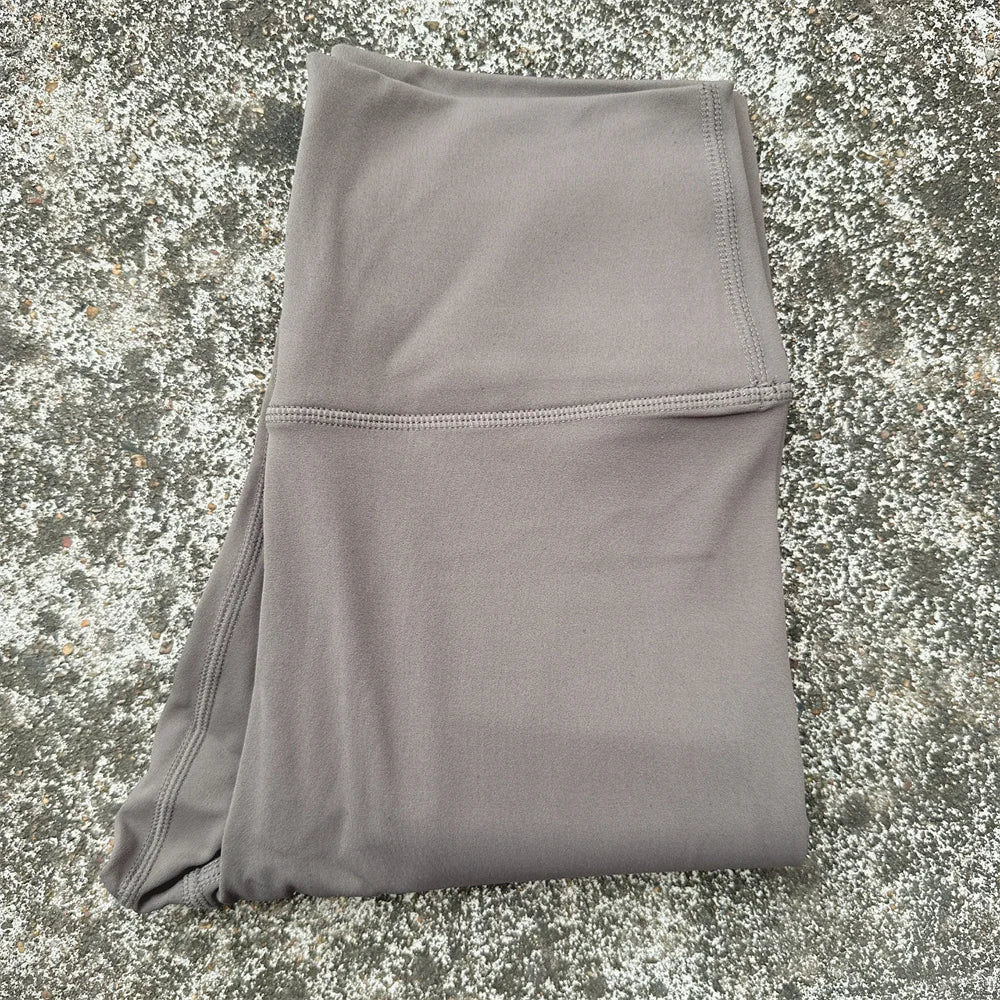 Solid Color High Waist Yoga Leggings For Women
