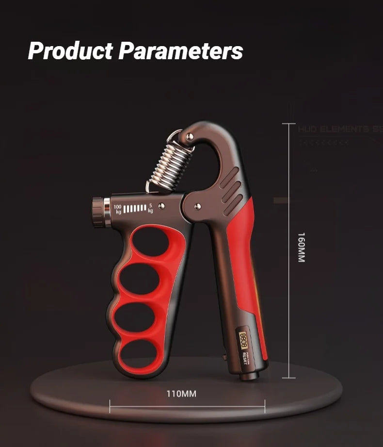 5-100KG Electronic Counting Adjustable Grip For Hand Muscle Strength
