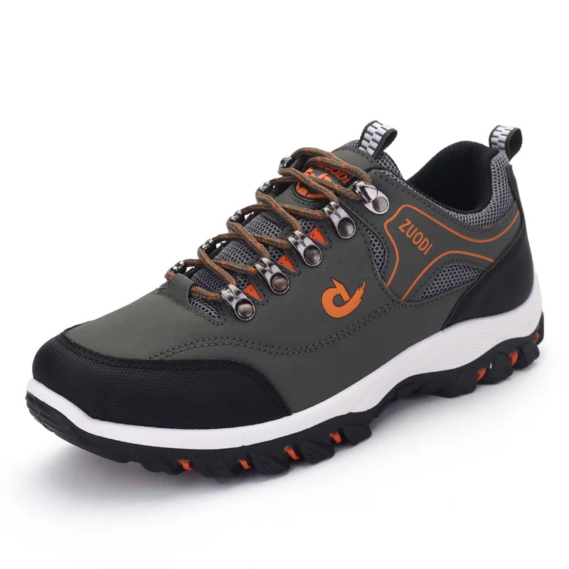 Men's Waterproof Hiking Shoes Outdoor Leather Sports Shoes