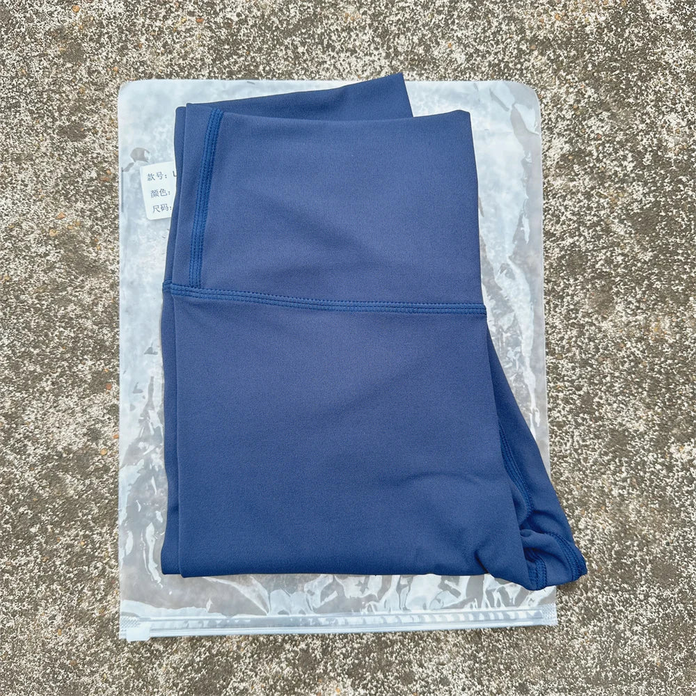 Solid Color High Waist Yoga Leggings For Women