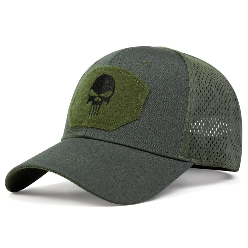 Unisex Skull Embroidery Cap