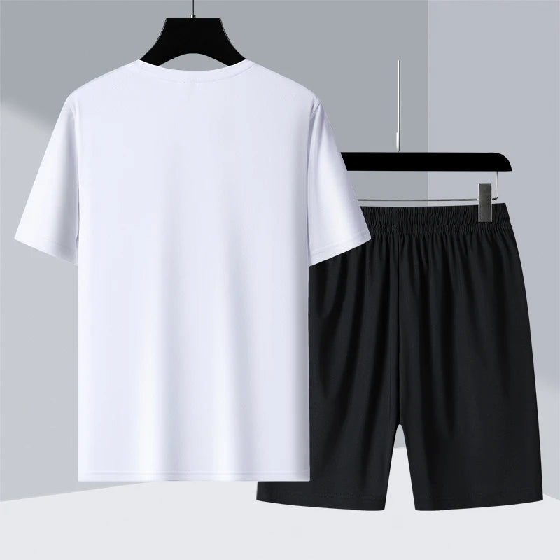 Women's Set Shorts And T-Shirt For Fitness And Exercise