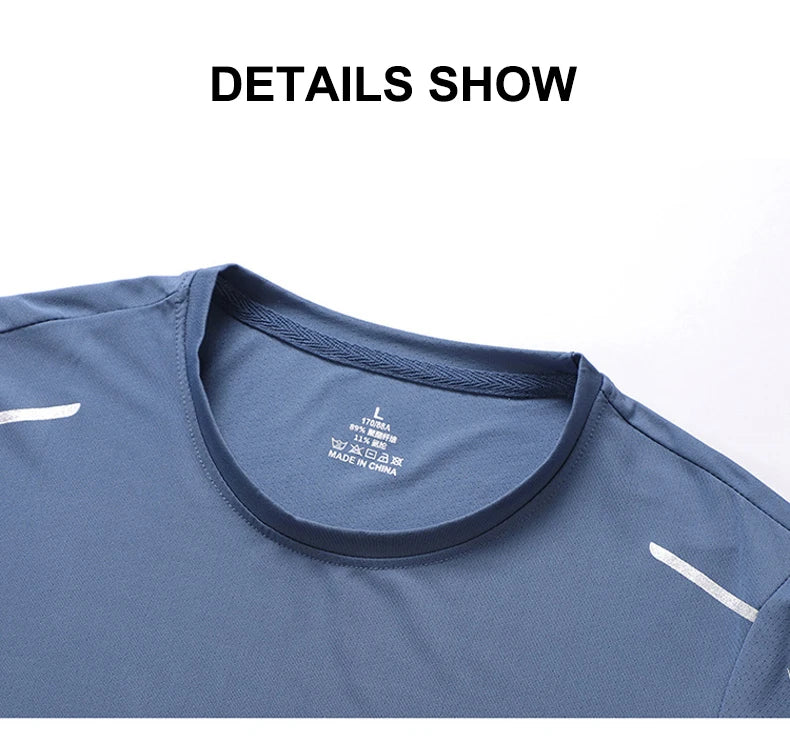 Men's Running Quick Drying T-Shirts Breathable For Sports and Fitness