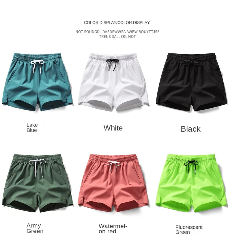 Sports Shorts With Zippered Pockets For Men And Women
