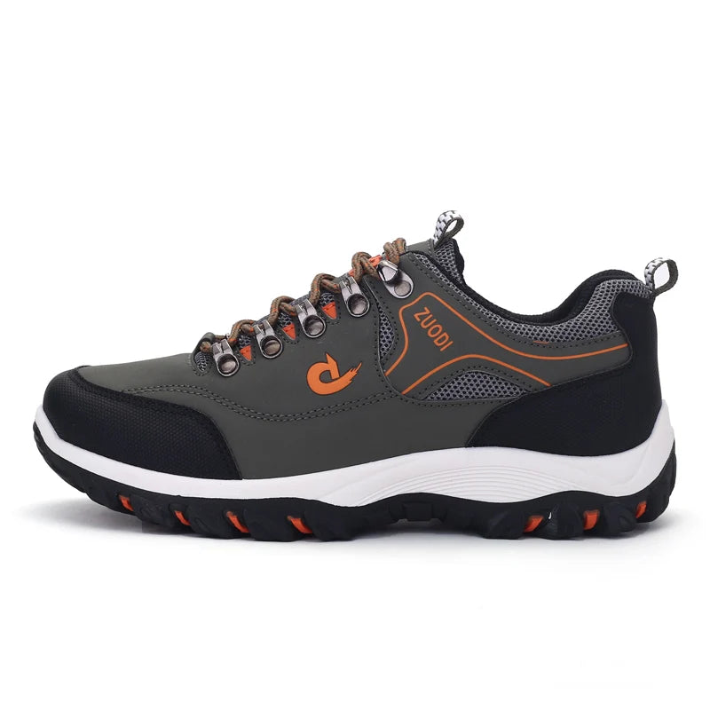 Men's Waterproof Hiking Shoes Outdoor Leather Sports Shoes