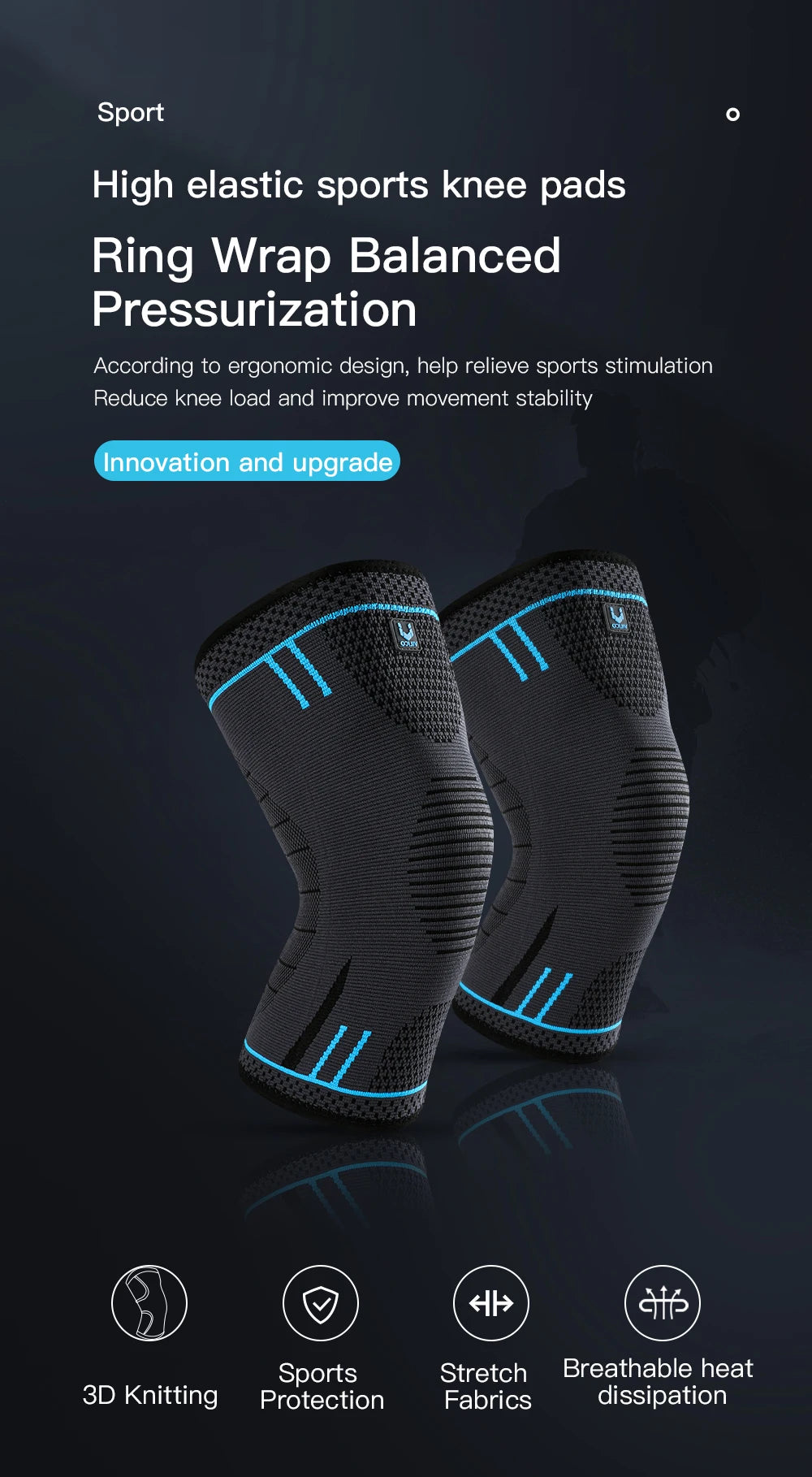 Professional Knee Support Compression Brace