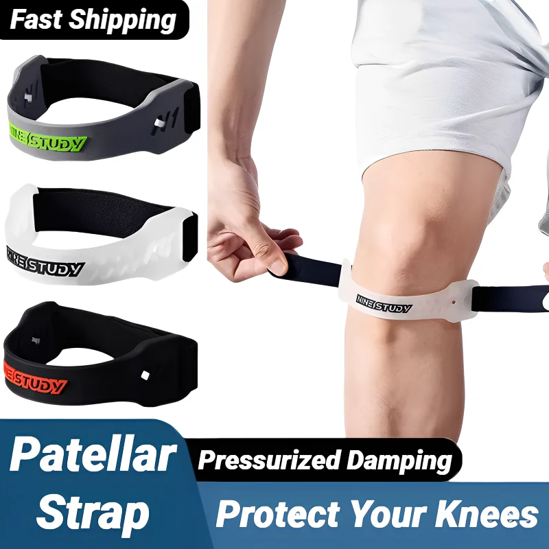 Adjustable PVC Knee Patellar Band Tendon Support Brace for Sports
