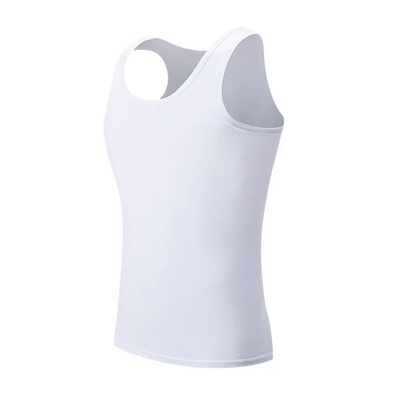 Men's Solid Color Cotton Tank Top
