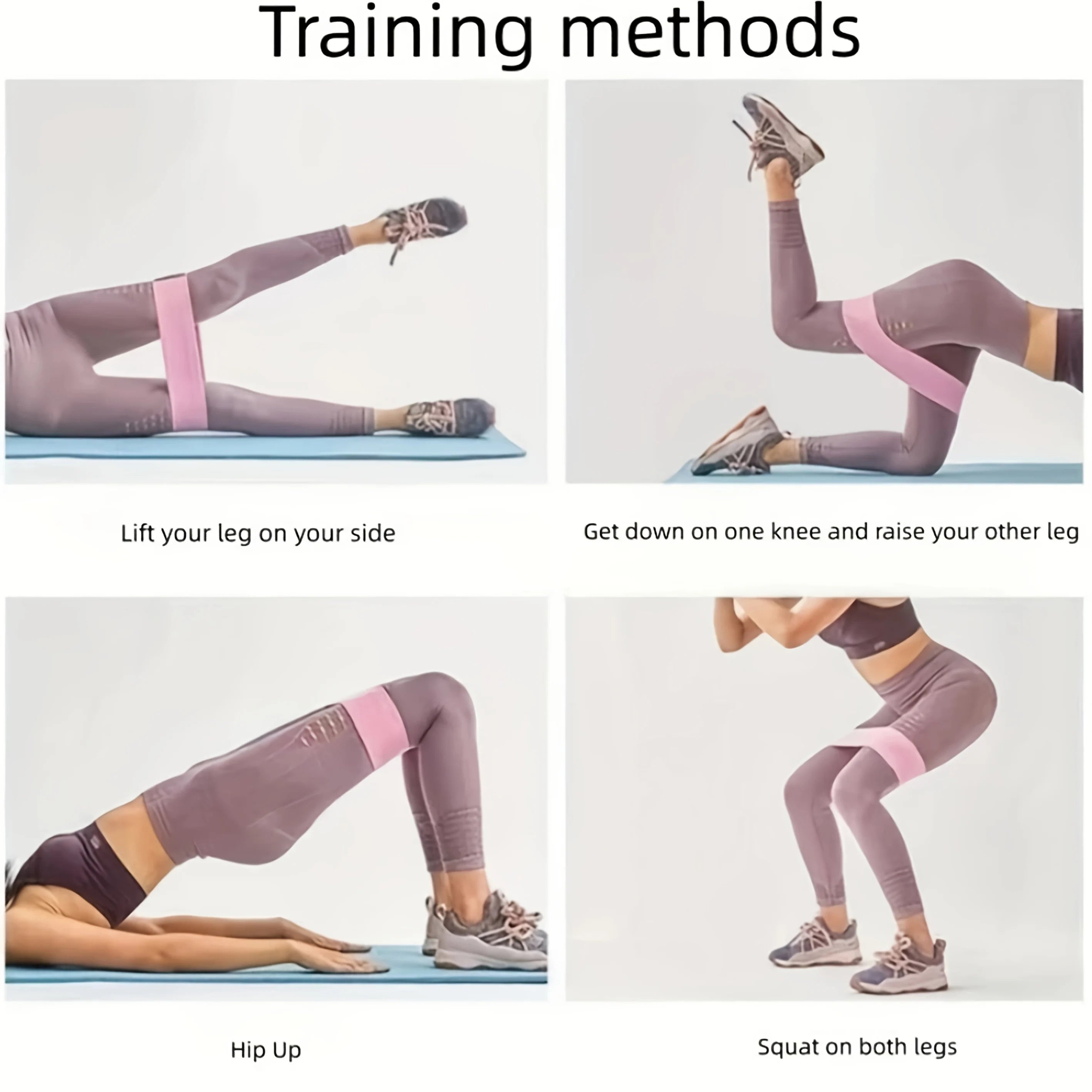 Fabric Resistance Bands Elastic Glute Thigh Workout Squat Strips