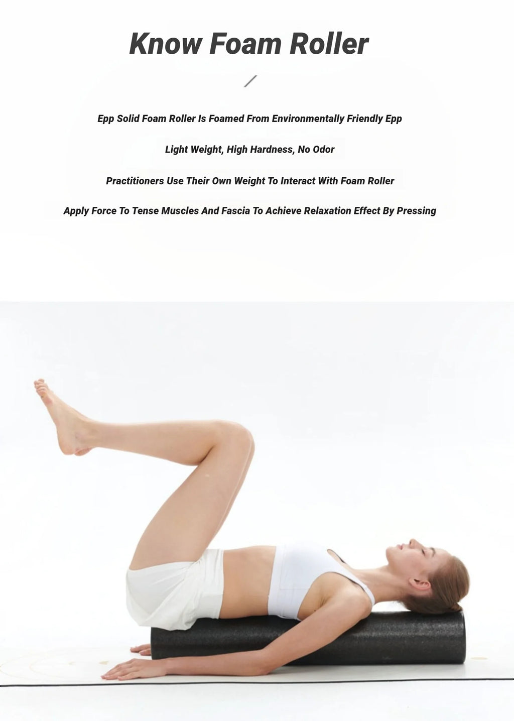 Foam Roller For Fitness Relaxation Recovery