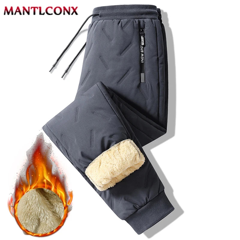 Thick Warm Winter Sweatpants for Men Thermal Trousers