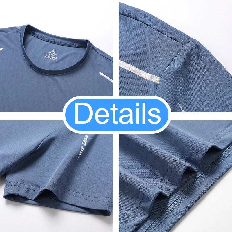 Men's Running Quick Drying T-Shirts Breathable For Sports and Fitness