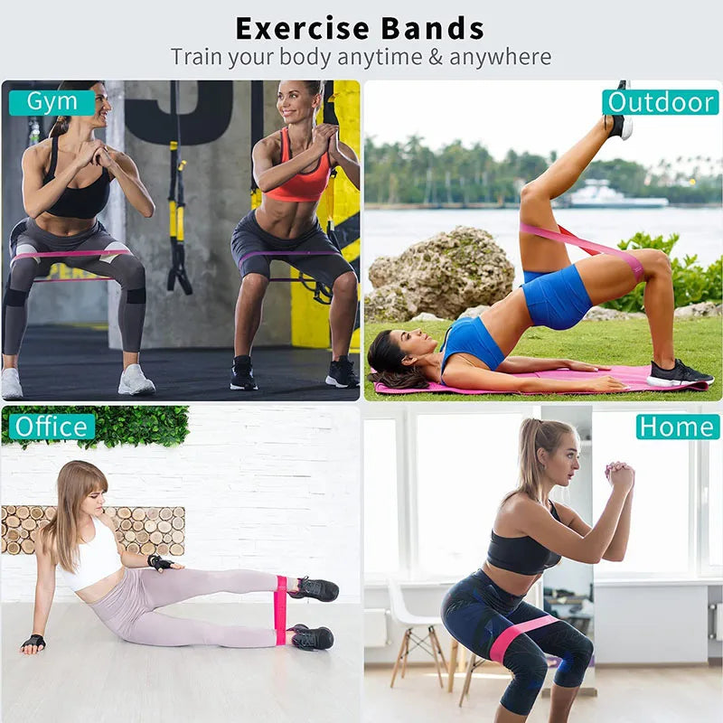 Resistance Loop Exercise Bands 5 Different Resistance Levels Elastic Band