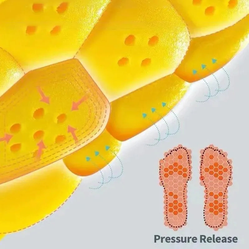 4D Cloud Technology Sports Insoles for Shoes Breathable Shock Absorption Cushion Running Insoles