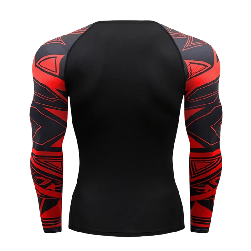 Gym Compression Dry Fit Men's Long Sleeve Fitness T-shirt