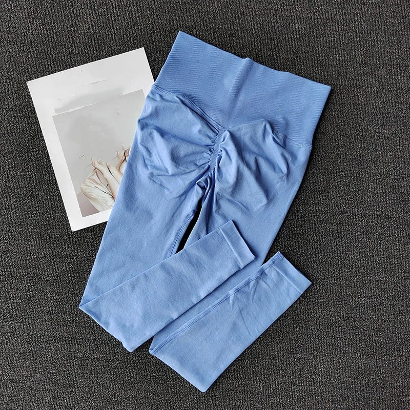 High Elastic Seamless Yoga Leggings - Women Fitness Quick Dry Push Up Sports Pants