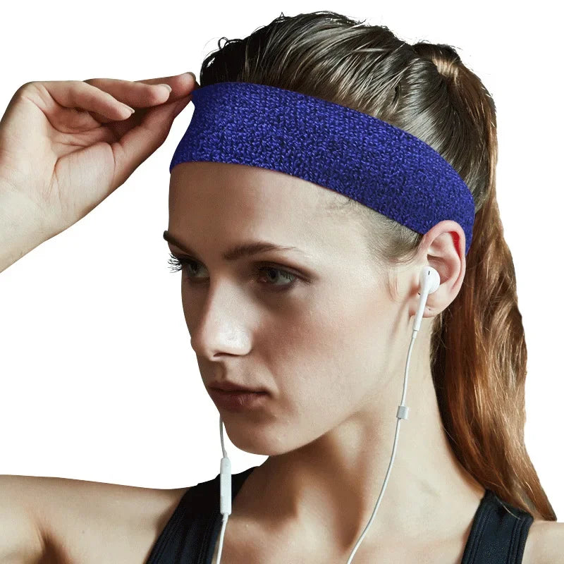 Women/Men Cotton Elastic Sweatband For Fitness Sports