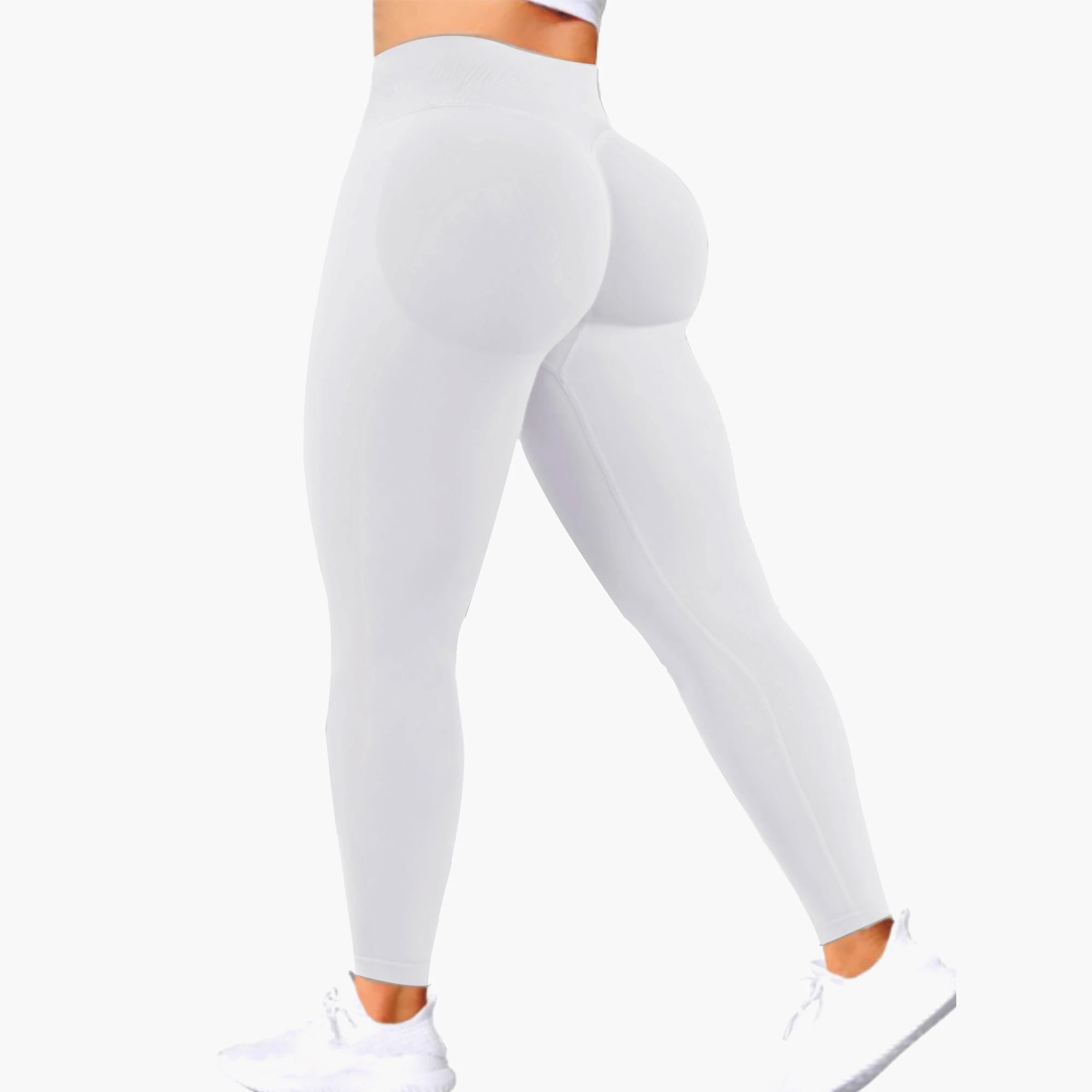 Seamless Women Solid Waist Yoga Pants hip Lifting Tights