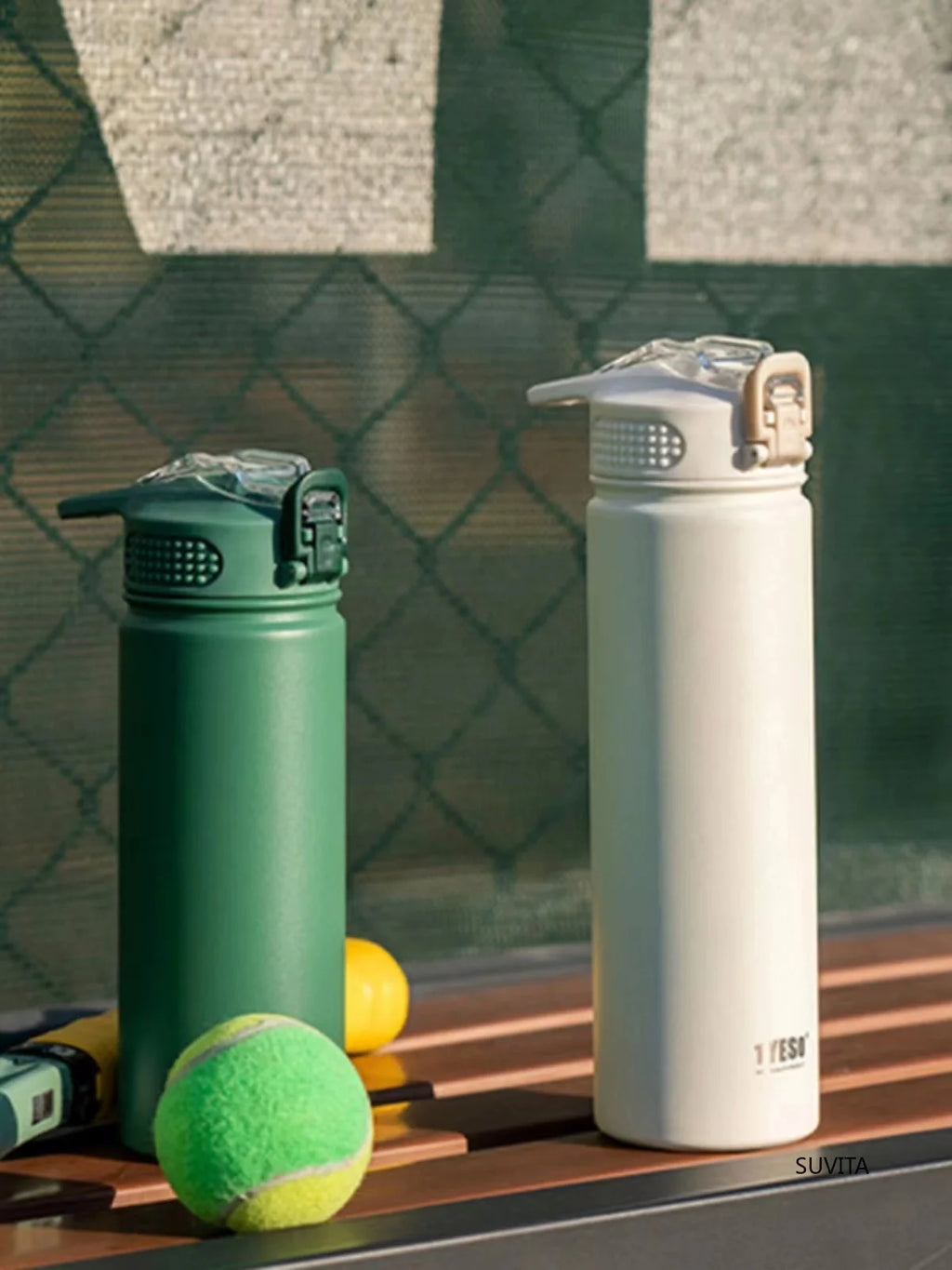 600ML/750ML Thermos Water Bottle With Straw Stainless Steel Thermal Keeps Cold and Heat