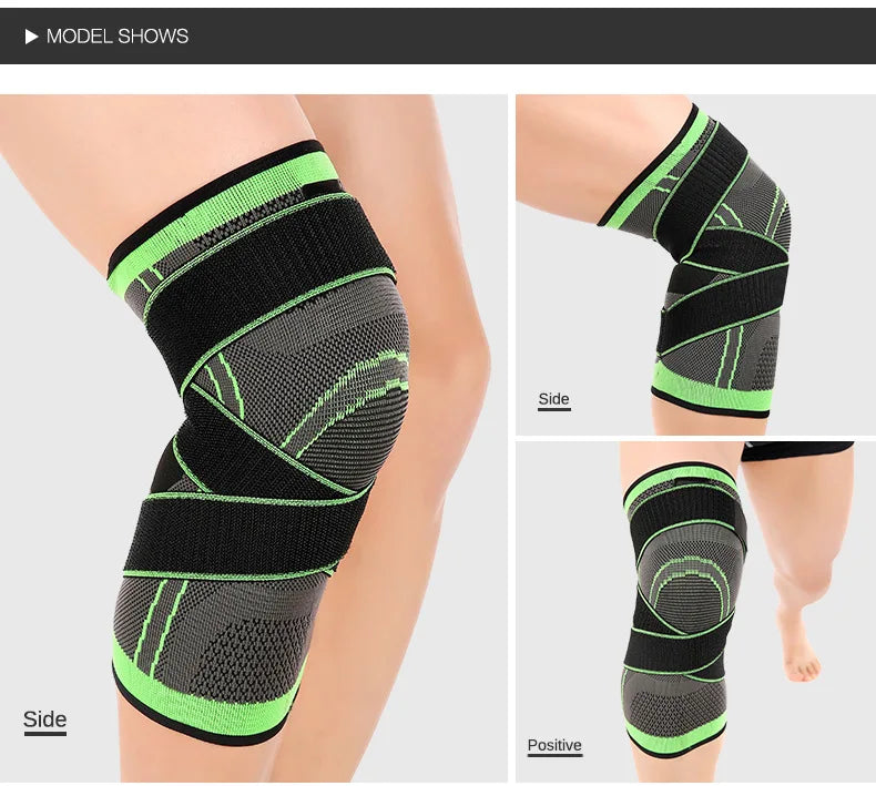 Knee Compression Brace with Adjustable Straps for Working Out