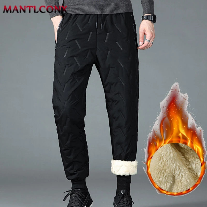 Thick Warm Winter Sweatpants for Men Thermal Trousers