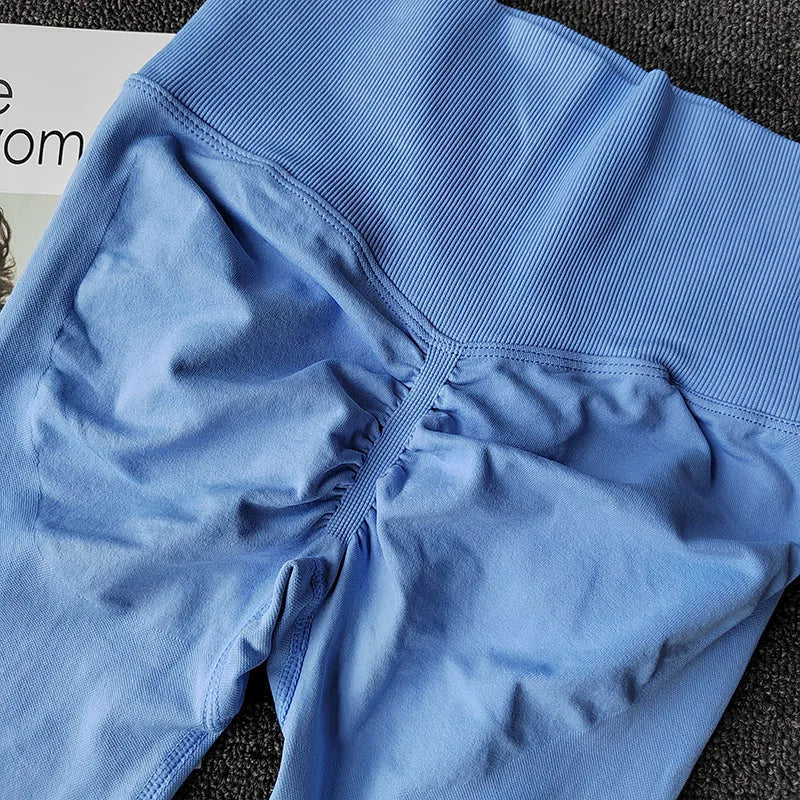 High Elastic Seamless Yoga Leggings - Women Fitness Quick Dry Push Up Sports Pants