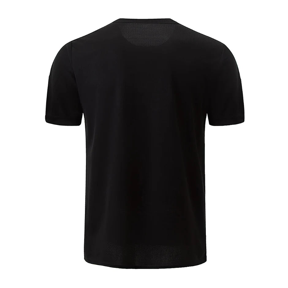 Men's Solid Color Sports Short Sleeve Fitness Shirt