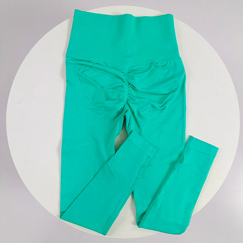 High Elastic Seamless Yoga Leggings - Women Fitness Quick Dry Push Up Sports Pants