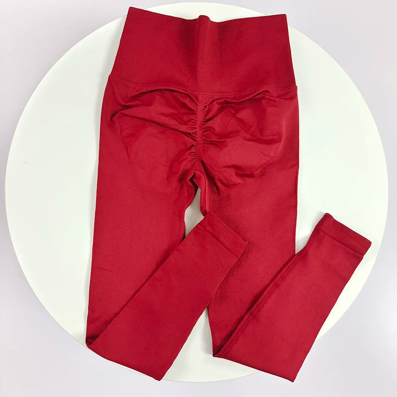 High Elastic Seamless Yoga Leggings - Women Fitness Quick Dry Push Up Sports Pants