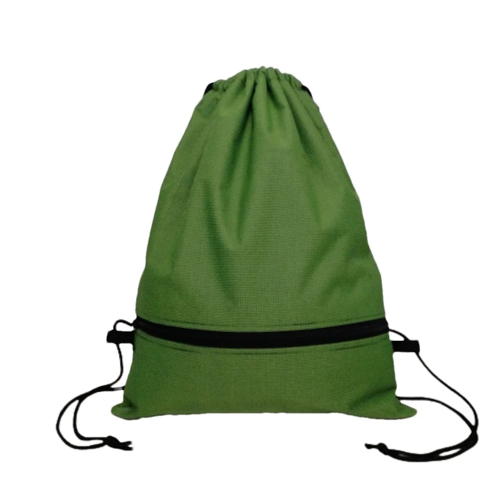 Portable Drawstring Backpack – Foldable Lightweight Bag for Travel, Gym & Outdoor